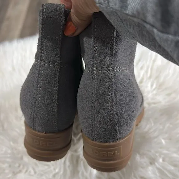 SOREL SUEDE ANKLE BOOTS SIZE 7.5