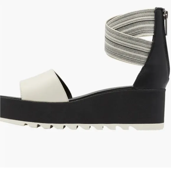 Sorel Women's Black and White Platform Sandals