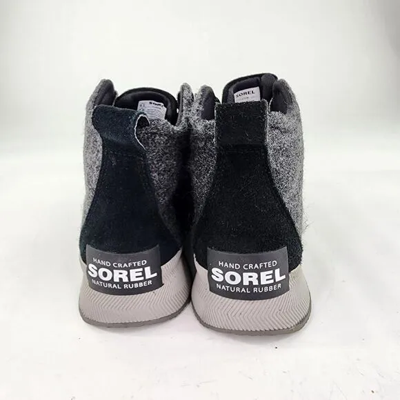 Sorel Women's Out N About III Classic Booties US 9.5 Black Felt Lace-Up Boots