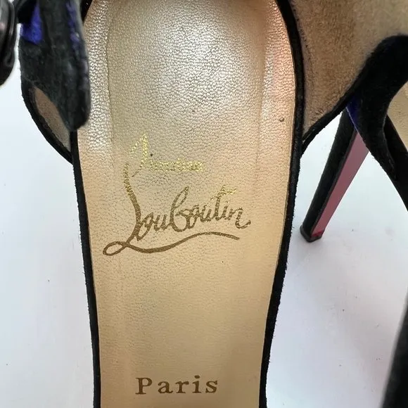 🌷❤️‍🔥SPRING SALE 🔥 FINAL PRICE🌷💥Christian Louboutin Velevt Oeooo Sandals 38