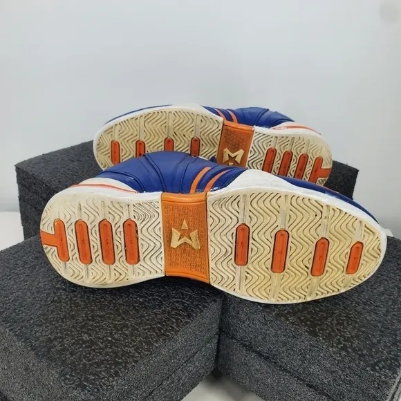 Starbury 2 High Knicks Basketball Shoes Blue Orange White 21760 Mens Size 7.5