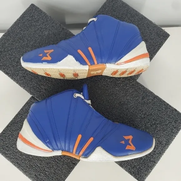 Starbury 2 High Knicks Basketball Shoes Blue Orange White 21760 Mens Size 7.5