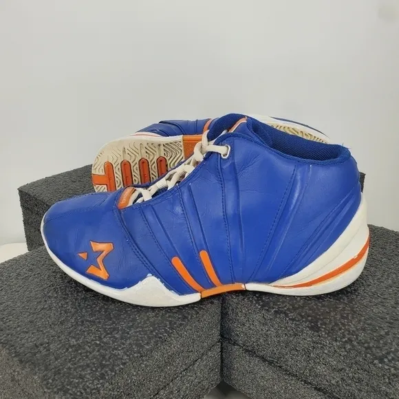 Starbury 2 High Knicks Basketball Shoes Blue Orange White 21760 Mens Size 7.5