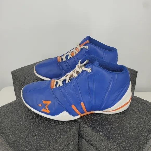 Starbury 2 High Knicks Basketball Shoes Blue Orange White 21760 Mens Size 7.5
