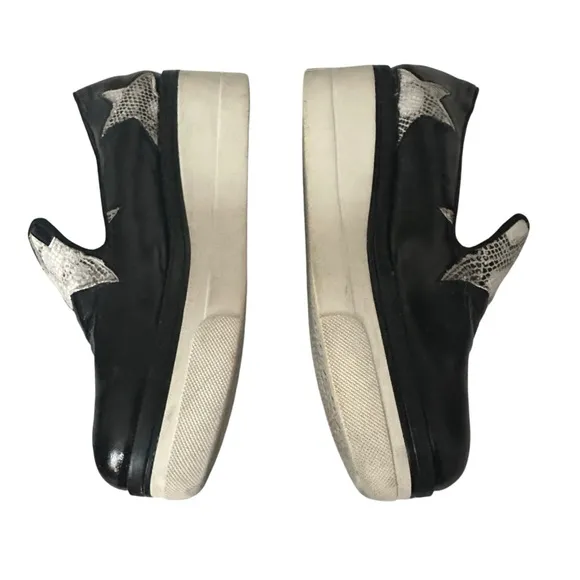 STELLA MCCARTNEY BINX VEGAN LEATHER STAR PLATFORMS SIZE 36