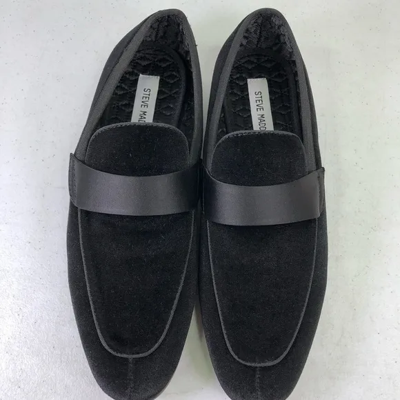 Steve Madden Draake Velvet Loafer Shoes Size 8