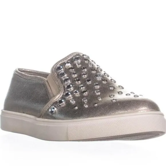 Steve Madden Ellis Metal Multi Slip On Sneaker Flats Shoes 10 New
