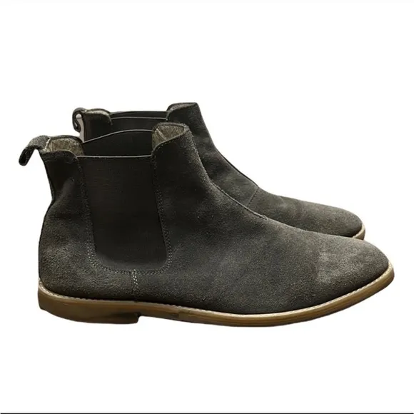 Steve Madden Gray Suede Ranch Boots Size 11