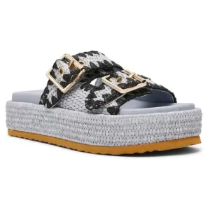 STEVE MADDEN Karrigan Womens Platform Sandals in Blue Multi Size US 8.5