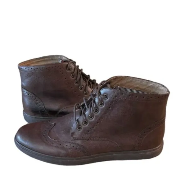 Steve‎ Madden Mens 11.5 Brown Leather Boots