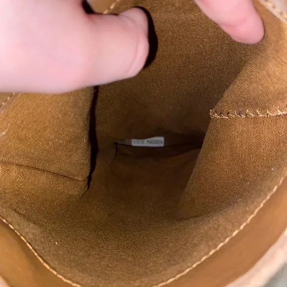Steve Madden tan suede leather size 9 Evvie boots