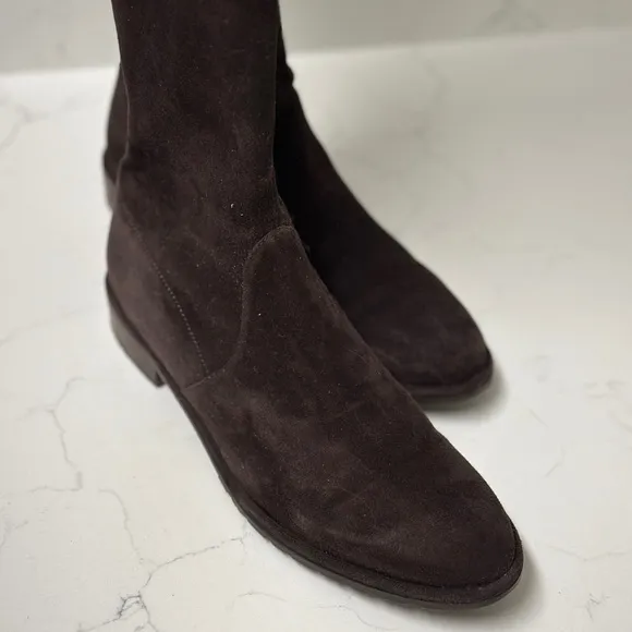 Stuart Weitzman Cola Brown Lowland Boots (Suede)
