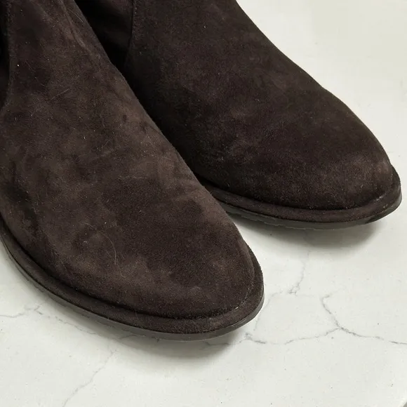 Stuart Weitzman Cola Brown Lowland Boots (Suede)