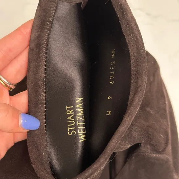 Stuart Weitzman Cola Brown Lowland Boots (Suede)