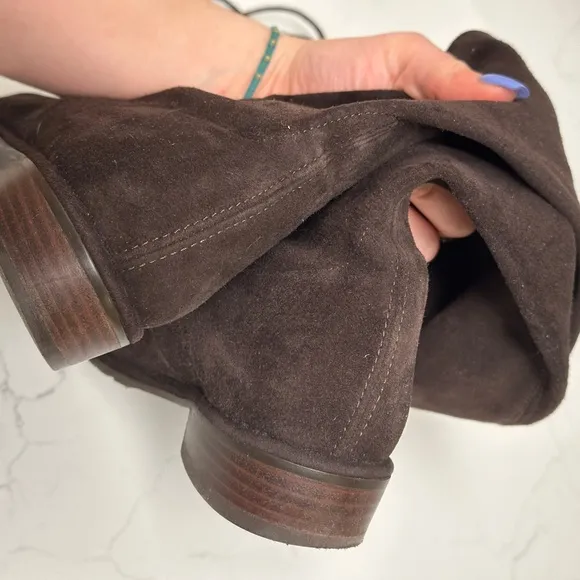 Stuart Weitzman Cola Brown Lowland Boots (Suede)
