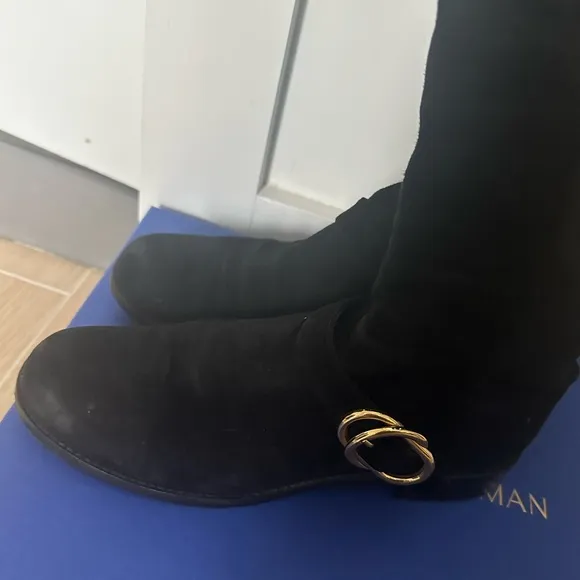 Stuart Weitzman Henley black over the knee suede boots, women’s size 9