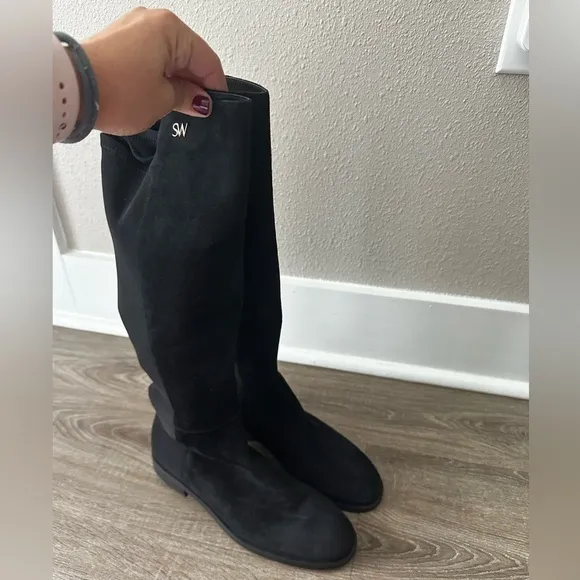 Stuart Weitzman Keelan City Suede Boots 7.5‎