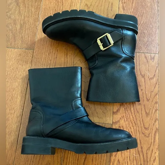 Stuart Weitzman Ryder Leather Ankle Boots