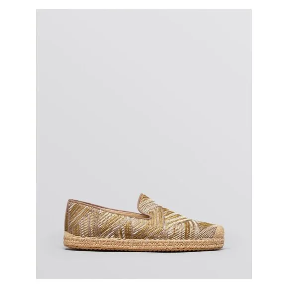 STUART WEITZMAN Womens Beige Pipecatalan Almond Platform Slip On Shoes 7 M