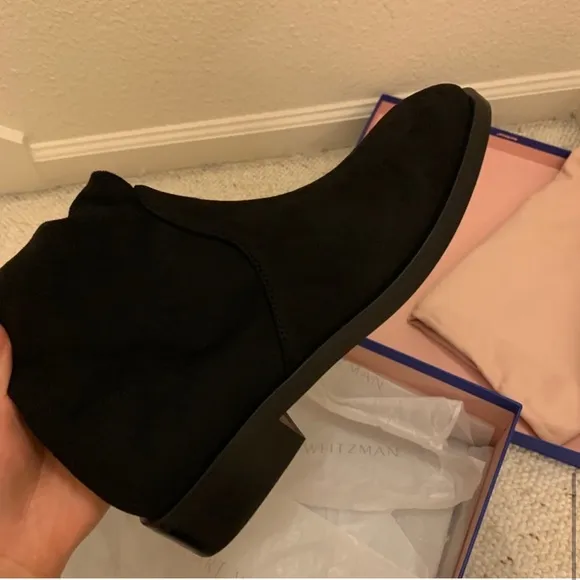 Stuart Weizman Over the knee faux suede boots ‘Jocey’