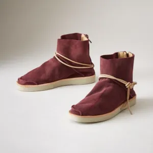 Sundance Satorisan Silverlake Suede Boots Oxblood Burgundy Red