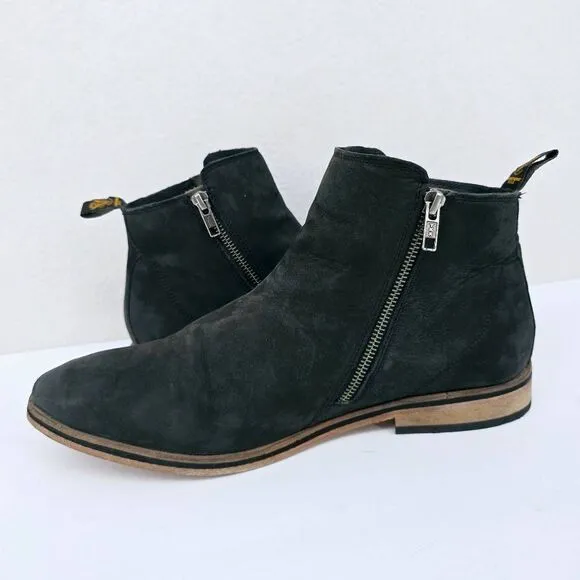 Superdry Chukka Men's Zipper Boots Suede Gray 11