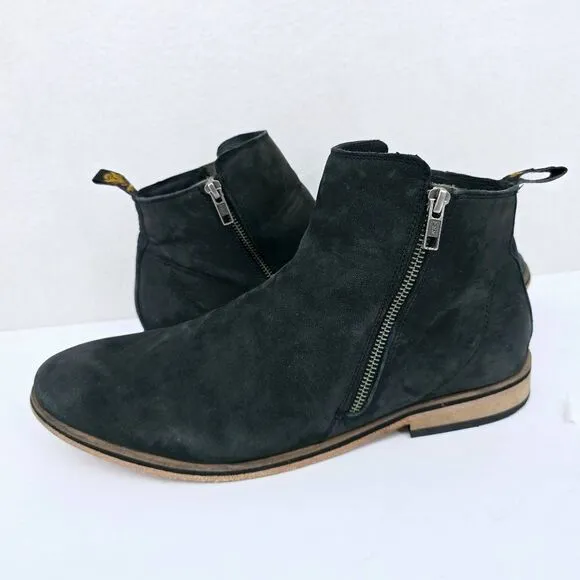 Superdry Chukka Men's Zipper Boots Suede Gray 11
