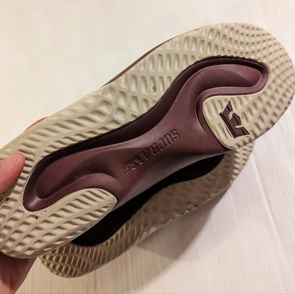 SUPRA Pecos Men's Skate Shoes Sneakers Wine /Stone