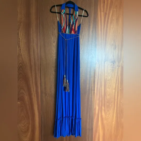 T-Bags Maxi Dress Beaded/Woven Chest