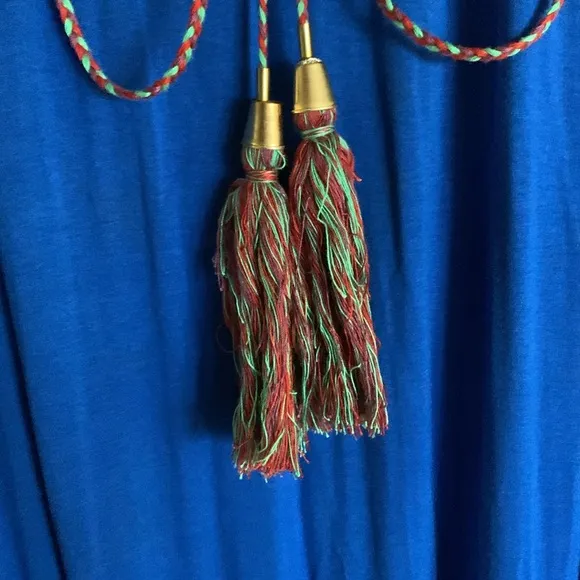 T-Bags Maxi Dress Beaded/Woven Chest