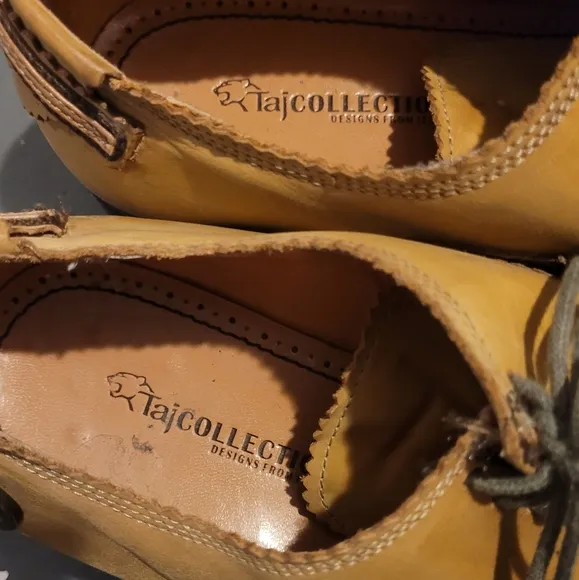 Taj Collection Mens Leather Brogue Shoes Size 9.5