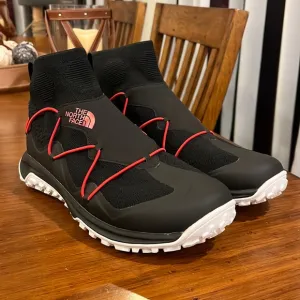 The North Face Sihl Mid Shoes Sneakers new black red Urban Explorer Mens 10.5