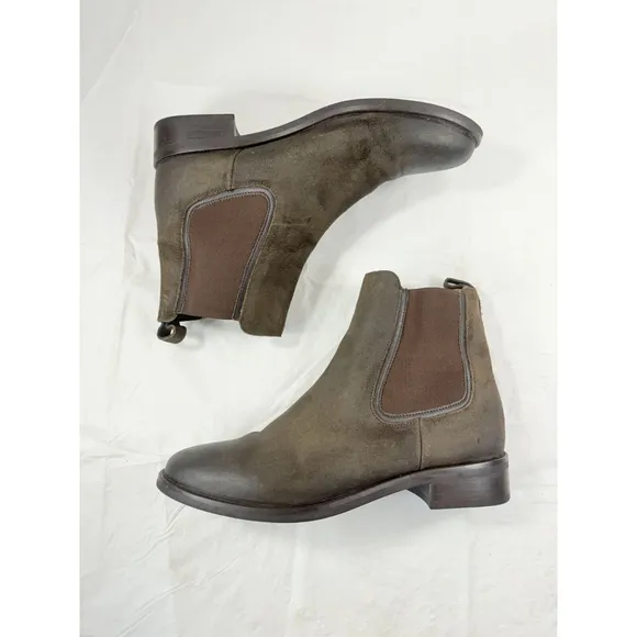 THURSDAY BOOT CO Duchess Ankle Boots Suede Leather Sz. 9.5
