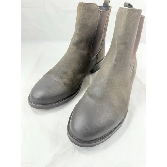 THURSDAY BOOT CO Duchess Ankle Boots Suede Leather Sz. 9.5