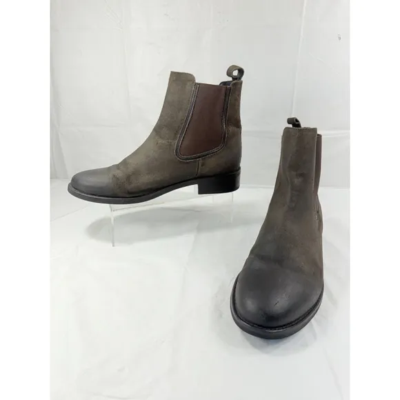 THURSDAY BOOT CO Duchess Ankle Boots Suede Leather Sz. 9.5