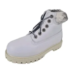 Timberland 6 IN Premium Classic Toddler Boots White Leather