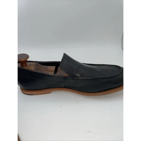 Timberland Boot Co. Venetian Black Leather Shoes Mens Sz 10 Slip On Loafers