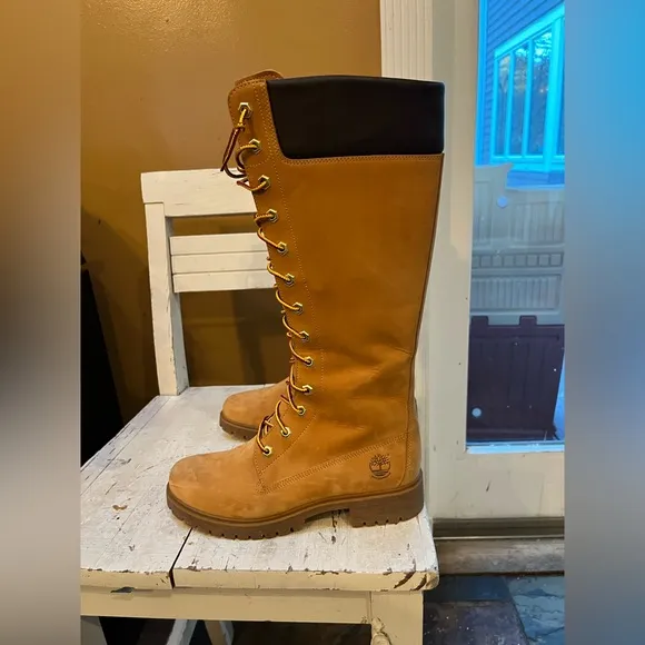 Timberland Classic 14 in Womens  Knee-High Boots “ wheat”