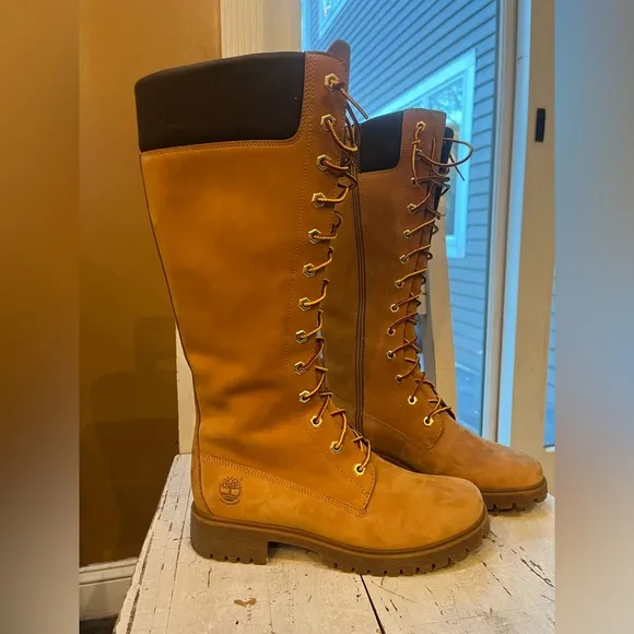 Timberland Classic 14 in Womens  Knee-High Boots “ wheat”