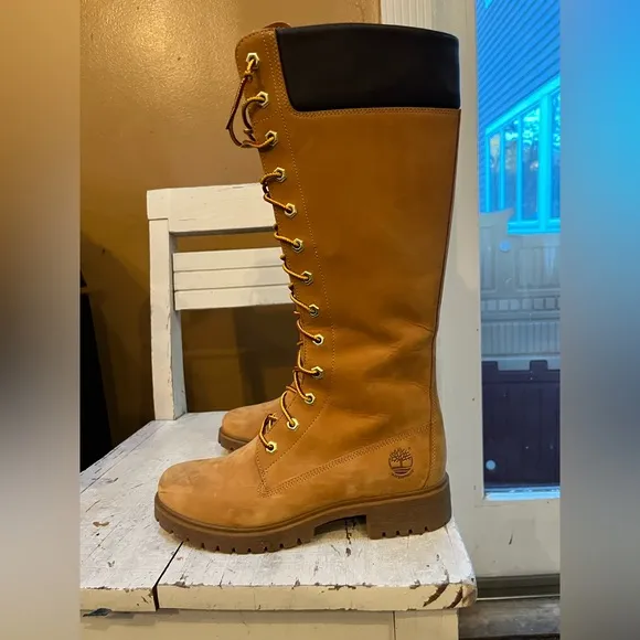Timberland Classic 14 in Womens  Knee-High Boots “ wheat”