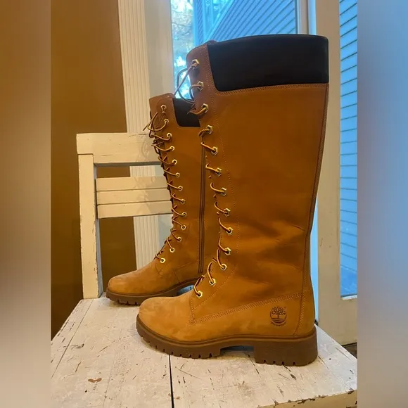 Timberland Classic 14 in Womens  Knee-High Boots “ wheat”