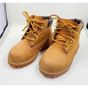 Timberland Classic Boots Boys Toddler SZ 7 Wheat Brown Primaloft 12809