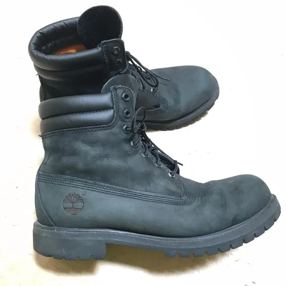 Timberland Classic Leather Boots Black Size 10