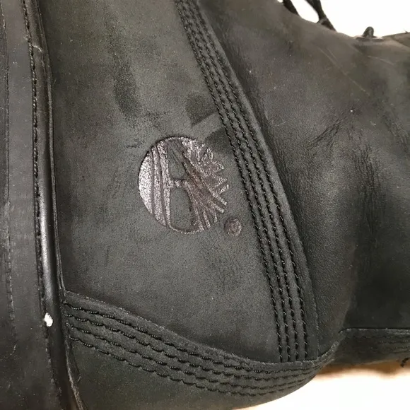 Timberland Classic Leather Boots Black Size 10