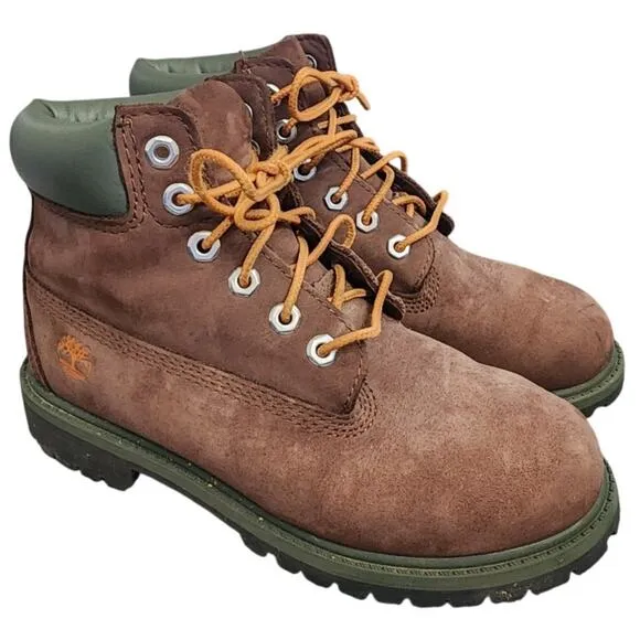 Timberland Little Boys Size 2 Brown Classic Premium Boots