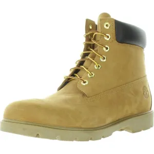 Timberland Mens 6&quot; classic Tan Lugged Sole Leather Combat &amp; Lace-Up Boots New