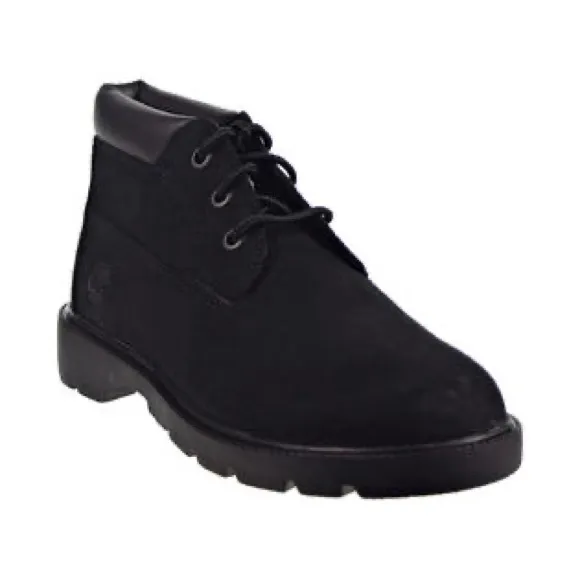 Timberland‎ PRO Timberland Classic Chukka Boys Shoes Black Nubuck Size 6.5Y