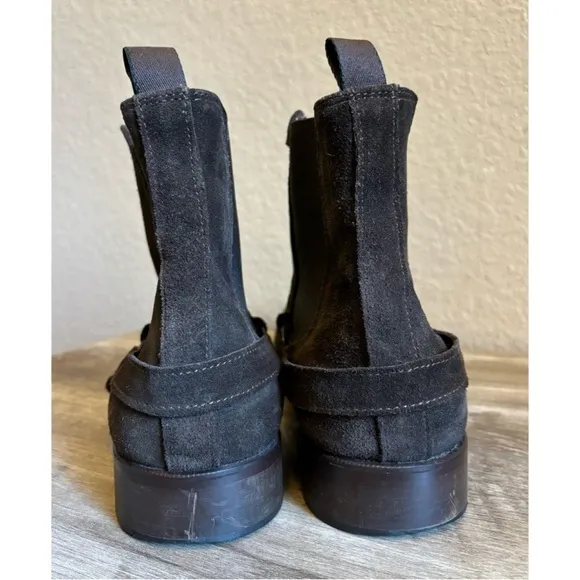 To Boot New York Adam Derrick Boots Brown Suede, Italian Leather