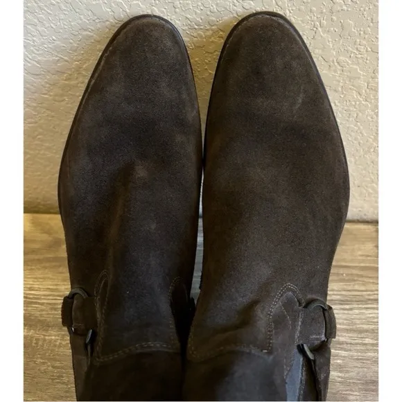 To Boot New York Adam Derrick Boots Brown Suede, Italian Leather