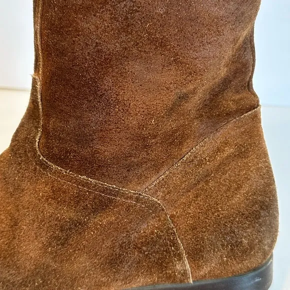 To Boot New York Adam Derrick Brown Oiled Suede Chelsea Zip Up Dress Boots Sz 11